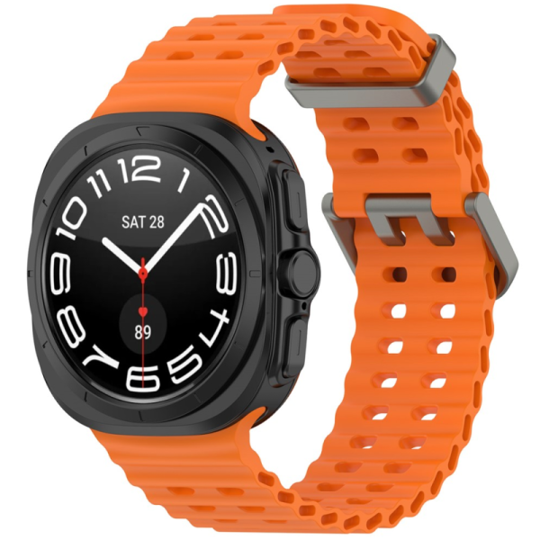 Smartwatch hard silicone (TPU) bracelet - orange (Galaxy Watch Ultra 47mm)