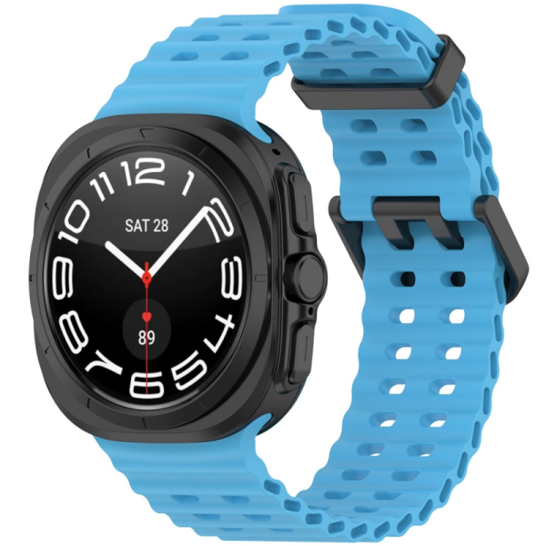 Smartwatch hard silicone (TPU) bracelet - light blue (Galaxy Watch Ultra 47mm)