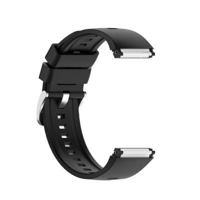 Huawei Watch GT 2e hard silicone (TPU) black bracelet | Priedai.lt