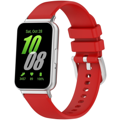 Samsung Galaxy Fit3 hard silicone (TPU) Red bracelet | Priedai.lt