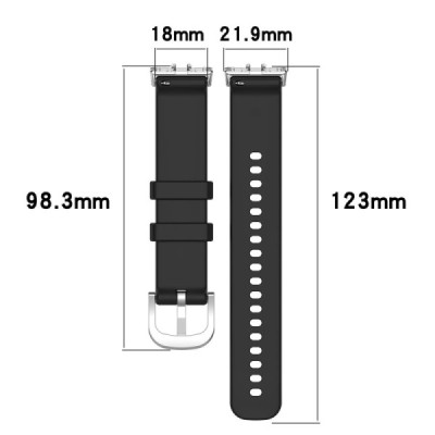 Samsung Galaxy Fit3 hard silicone (TPU) Red bracelet | Priedai.lt