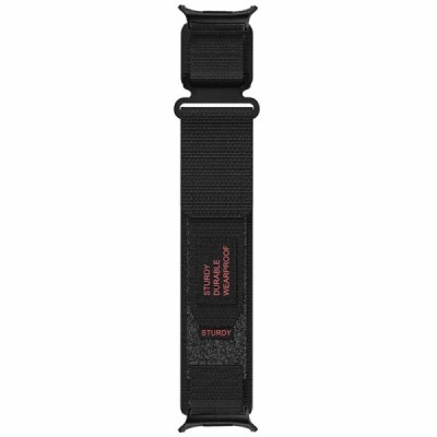 "Strap" smart watch Samsung Galaxy Watch Ultra 47mm fabric black bracelet | Priedai.lt