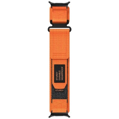 "Strap" smart watch Samsung Galaxy Watch Ultra 47mm fabric orange bracelet | Priedai.lt