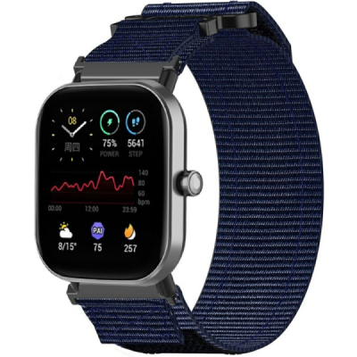 "Strap" smart watch Samsung Galaxy Watch FE 40mm / Watch7 44mm / 40mm Loop fabric blue bracelet | Priedai.lt