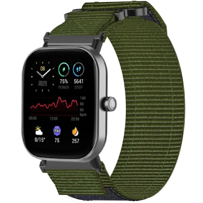 "Strap" smart watch Samsung Galaxy Watch FE 40mm / Watch7 44mm / 40mm Loop fabric green bracelet | Priedai.lt