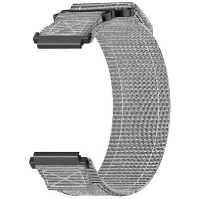 "Strap" smart watch Samsung Galaxy Watch FE 40mm / Watch7 44mm / 40mm Loop fabric Gray bracelet | Priedai.lt