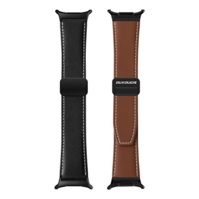 "DUX DUCIS" Leather smartwatch Samsung Galaxy Watch Ultra 47mm leather black strap | Priedai.lt