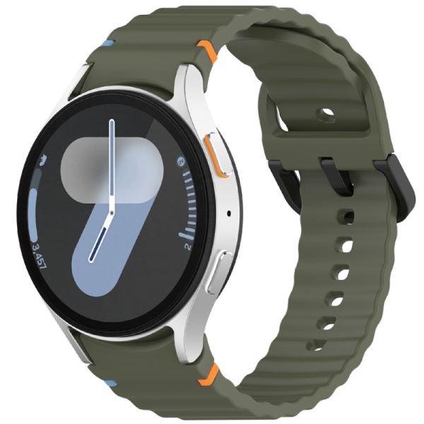 Smartwatch hard silicone (TPU) bracelet - green (Galaxy Watch7 44mm / 40mm / Watch FE 40mm / Watch6 40mm / 44mm)