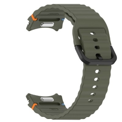 Samsung Galaxy Watch7 44mm / 40mm / Watch FE 40mm / Watch6 40mm / 44mm hard silicone (TPU) green bracelet | Priedai.lt