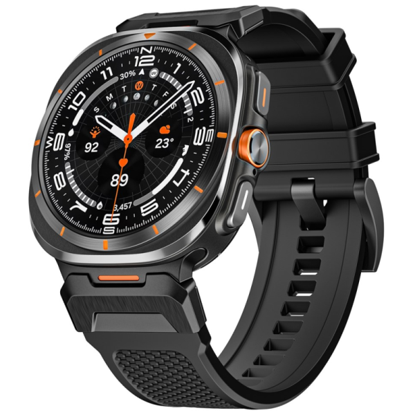 "LEMONDA" Smartwatch hard silicone (TPU) bracelet - black (Galaxy Watch Ultra 47mm)