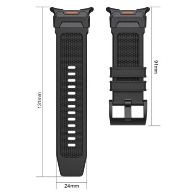 "LEMONDA" Samsung Galaxy Watch Ultra 47mm hard silicone (TPU) sand color bracelet | Priedai.lt