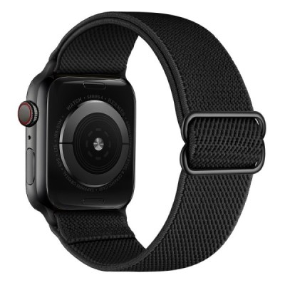 Smart watch Apple Watch Ultra 3 2 1 49mm / Series 11 10 46mm / 9 8 7 45mm / SE3 SE2 SE 6 5 4 44mm / 3 2 1 42mm fabric black brac