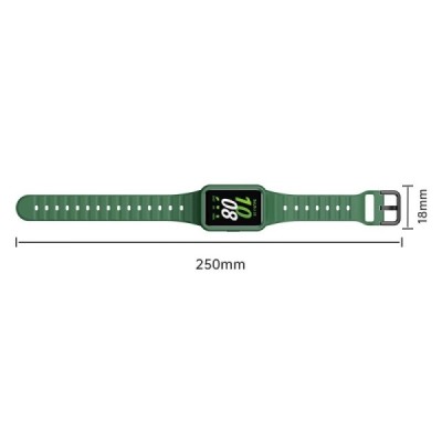 "Strap" Samsung Galaxy Fit3 hard silicone (TPU) black bracelet | Priedai.lt