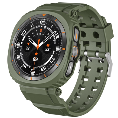 "Biaoge" Samsung Galaxy Watch Ultra 47mm hard silicone (TPU) Green bracelet | Priedai.lt