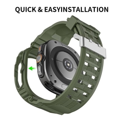"Biaoge" Samsung Galaxy Watch Ultra 47mm hard silicone (TPU) Green bracelet | Priedai.lt