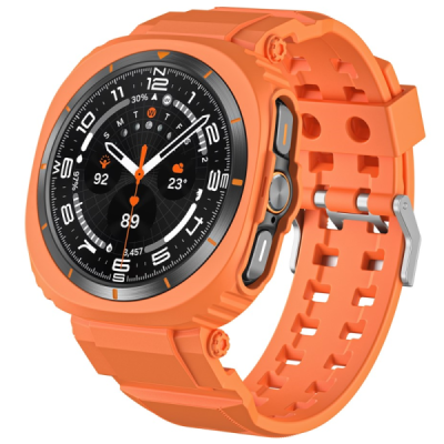 "Biaoge" Samsung Galaxy Watch Ultra 47mm hard silicone (TPU) orange bracelet | Priedai.lt
