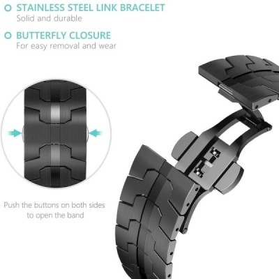 Samsung Galaxy Watch Ultra 47mm metal black strap | Priedai.lt