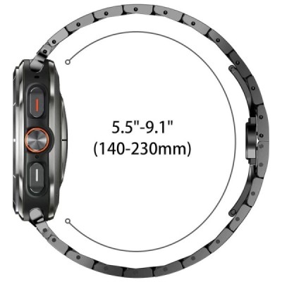 Samsung Galaxy Watch Ultra 47mm metal black strap | Priedai.lt