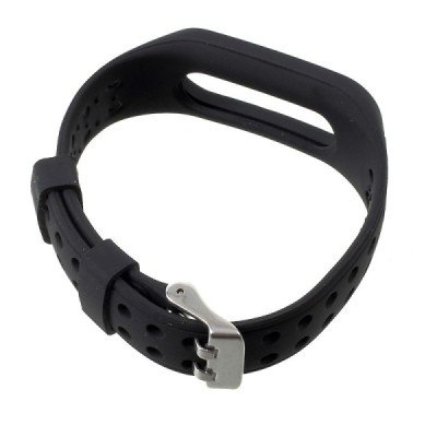 Xiaomi Mi Smart Band 4 / Mi Band 3 hard silicone (TPU) black bracelet | Priedai.lt