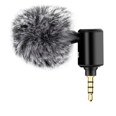 "PULUZ" Mini Stereo Microphone - Black (3.5mm) | Priedai.LT