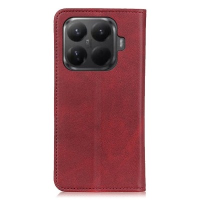 Xiaomi 15T Pro "Split" red leather flip case - book | Priedai.lt