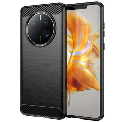Huawei Mate 50 Pro 4G "Carbon" hard silicone (TPU) black case - cover | Priedai.lt