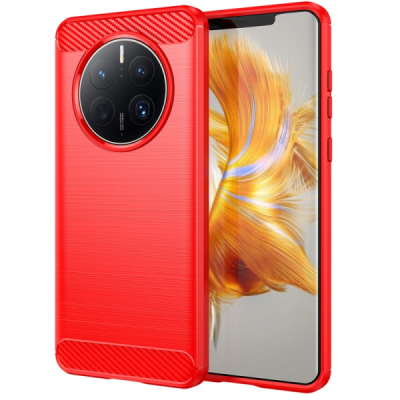 Huawei Mate 50 Pro 4G "Carbon" hard silicone (TPU) Red case - cover | Priedai.lt