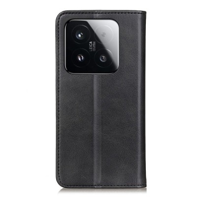 Xiaomi 15T "Split" black leather flip case - book | Priedai.lt