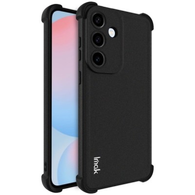 Samsung Galaxy S25 FE "Imak" reinforced protection hard silicone matte TPU black case - back | Priedai.lt