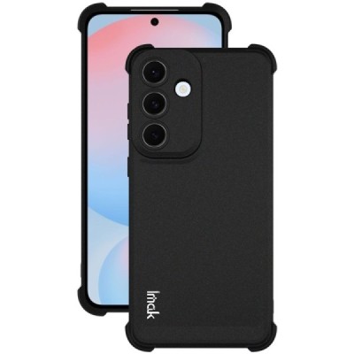 Samsung Galaxy S25 FE "Imak" reinforced protection hard silicone matte TPU black case - back | Priedai.lt