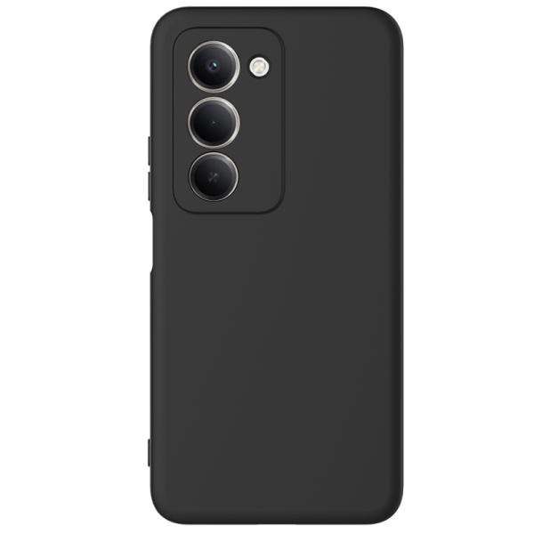 "Shell" hard silicone (TPU) case - black (Redmi 15 4G)