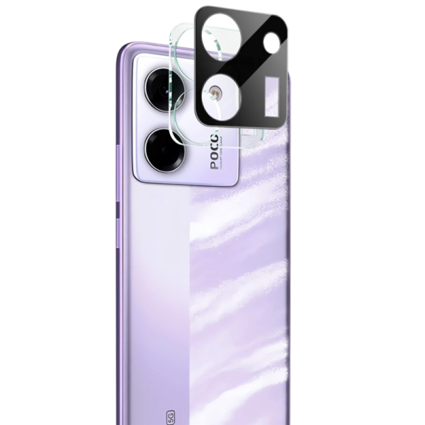 "IMAK" rear camera protective glass 0.3 mm - black (Poco M7 Pro 5G)