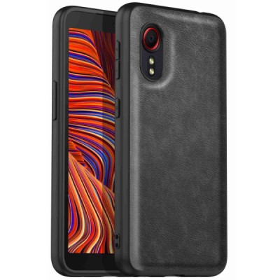 „Kalangshi“ Texture Samsung Galaxy Xcover 5 Black Leather Case | Priedai.lt