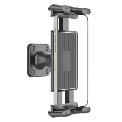 "SEG" universal wall-mounted black tablet/phone holder | Priedai.LT