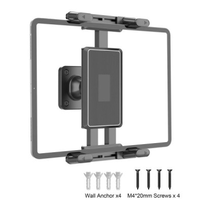 "SEG" universal wall-mounted black tablet/phone holder | Priedai.LT