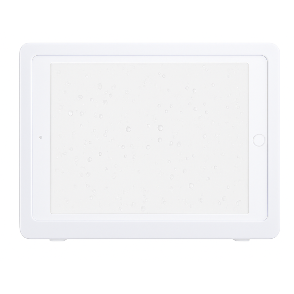 „Waterproof Tablet Holder“ – universal, wall-mounted tablet case - white
