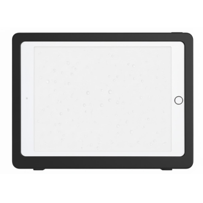 „Waterproof Tablet Holder“ – Universal, wall-mounted black tablet holder for use in the bath or shower | Priedai.LT