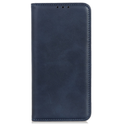 OnePlus 15 "Split" blue leather flip case - book | Priedai.lt