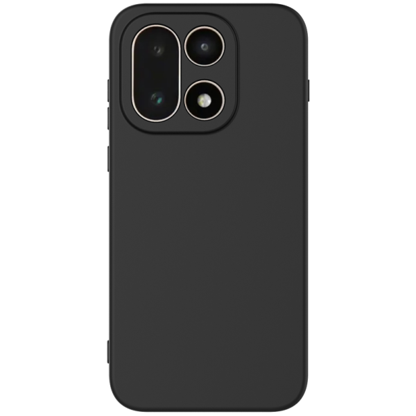 "Shell" hard silicone (TPU) case - black (OnePlus 15)
