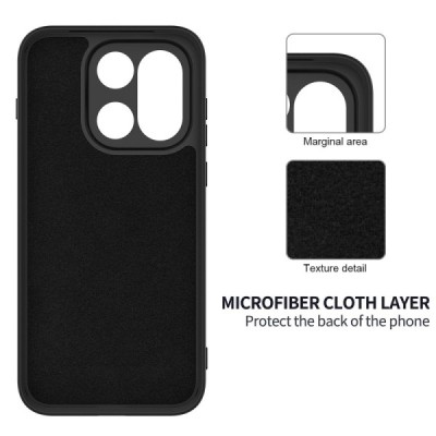 OnePlus 15 "Shell" hard liquid silicone (TPU) case black - cover | Priedai.lt