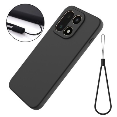 OnePlus 15 "Shell" hard liquid silicone (TPU) case black - cover | Priedai.lt