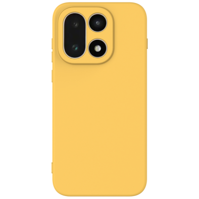OnePlus 15 "Shell" hard liquid silicone (TPU) case yellow - cover | Priedai.lt