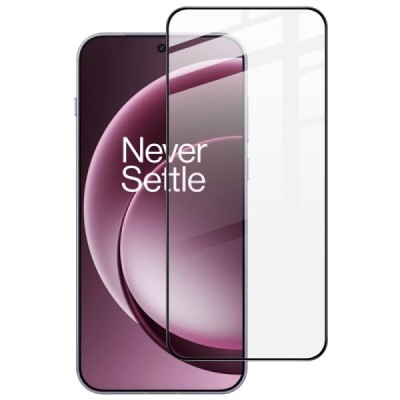 OnePlus 15 "IMAK" Tempered Glass reinforced protection black full coverage protective screen glass | Priedai.lt