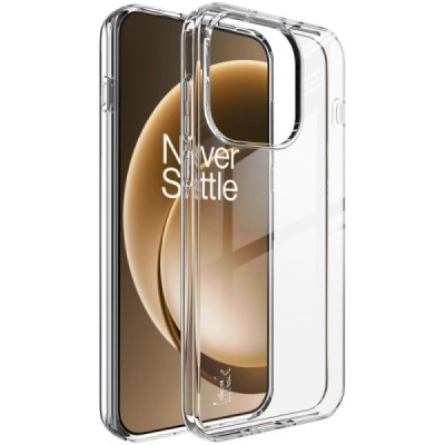 OnePlus 15 "IMAK" UX-5 hard silicone TPU transparent clear case - back | Priedai.lt