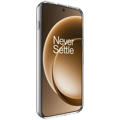 OnePlus 15 "IMAK" UX-5 hard silicone TPU transparent clear case - back | Priedai.lt