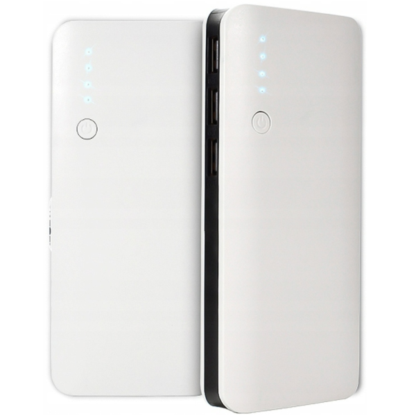 „PowerBank Slim“ external battery - white (20000 mAh)