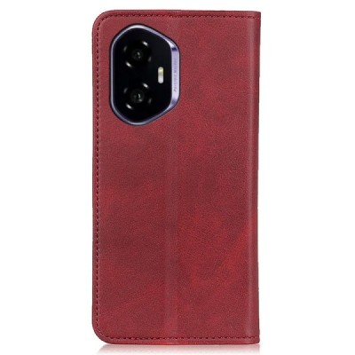 Huawei Honor 400 "Split" red leather flip case - book | Priedai.lt