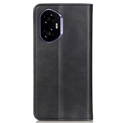 Huawei Honor 400 "Split" black leather flip case - book | Priedai.lt