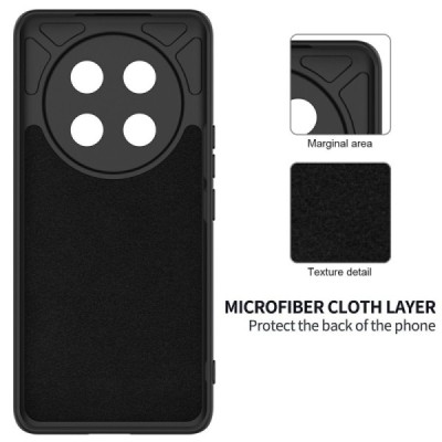 Huawei Honor Magic7 Lite / X9c / X60 Pro "Shell" hard liquid silicone (TPU) case black - cover | Priedai.lt