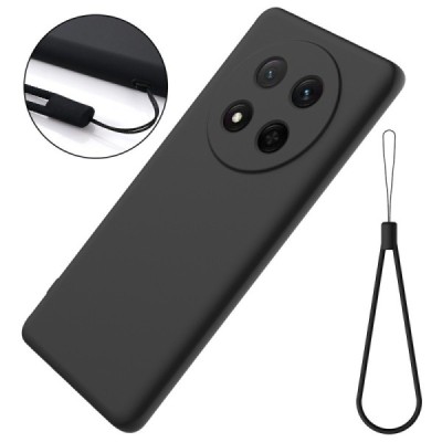 Huawei Honor Magic7 Lite / X9c / X60 Pro "Shell" hard liquid silicone (TPU) case black - cover | Priedai.lt